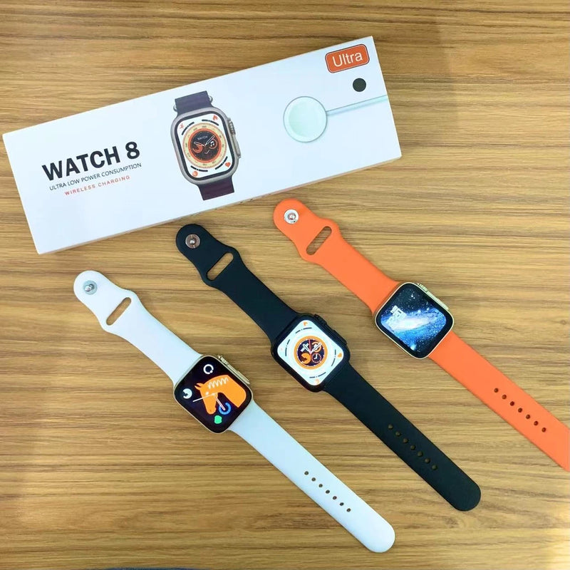 Smartwatch 8 Ultra Smart Watch Series NFC Calculadora Cardíaca Monitoramento Da Frequência Relógio Inteligente Digital Masculino